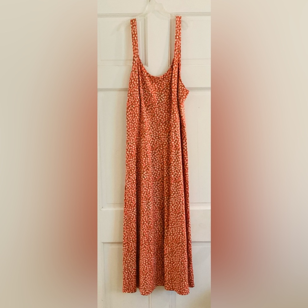 Free People Red Floral Dress